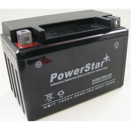 POWERSTAR PowerStar pm9-bs-091 Battery Fits Or Replaces Kawasaki Motorcycle 636 Cc 2005-2003 Zx636-B Ninja Zx-6R pm9-bs-091